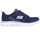 Zapatillas skechers summits-suited mujer azul marino