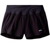 Pantalones de running brooks chaser 3" 20 mujer negro