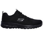 Zapatillas skechers graceful-get connect mujer black mesh / trim