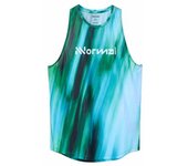 Camiseta de trail nnormal race tank mujer print azul
