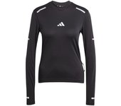 Camiseta de running adidas ult hi vis ls mujer negro