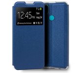 Cool Funda Flip Cover Liso Azul para Oppo A15 / A15s