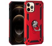 Cool Funda Hard Roja con Anilla para iPhone 12 Pro Max