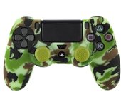 FR-TEC Funda de Silicona + Grips Camo Woodland para Mando PS4
