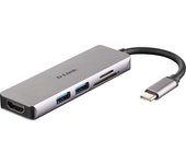 D-Link DUB-M530 Hub 5 en 1 Lector SD/MicroSD/HDMI 4K/USB 3.0