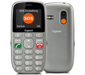 telefono movil libre senior gigaset gl390  2.2    boton sos   32mb  dual sim  gris