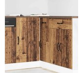 vidaXL Panel para lavavajillas Lucca madera contrachapada sonoma gris en color Gris sonoma/Madera antigua/Negro y más