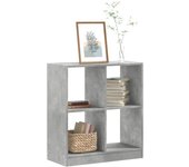 vidaXL Estantería madera de ingeniería 68,5x32x75 cm en color Gris hormigón/Gris sonoma/Roble Sonoma y más | almacenamiento funcional diseño moderno para baño dormitorio sala