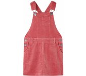Vestido infantil pana color 116 en color Coñac/Rosa