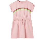 Vestido infantil con cordón claro 116 en color Rosa/Verde/Coral