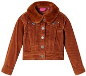 Chaqueta infantil pana color coñac 128 en tamaño 128 (7-8 años)/104 (3-4 años)/92 (1,5 - 2 años) y más
