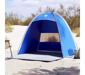 vidaXL Tienda de playa para 3 personas impermeable en color Gris/Azul/Verde