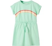 Vestido infantil con cordón claro 116 en color Rosa/Verde/Coral