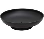 vidaXL Brasero de acero 57 cm en color Marrón/Negro