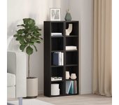 vidaXL Estantería CDs 2 uds contrachapada brillo 21x16x93,5 cm en color Blanco brillante/Gris sonoma/Gris hormigón y más | almacenamiento funcional diseño moderno para baño dormitorio sala