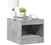vidaXL Mueble arenero para gatos madera 47x59x42 cm en color Roble Sonoma/Marrón roble/Blanco y más | almacenamiento funcional diseño moderno para baño dormitorio sala