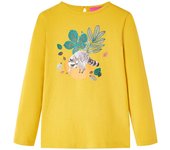 Camiseta infantil de manga larga color 104 en color Coñac/Ocre