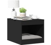 vidaXL Mueble arenero para gatos madera 47x59x42 cm en color Roble Sonoma/Marrón roble/Blanco y más | almacenamiento funcional diseño moderno para baño dormitorio sala