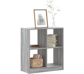 vidaXL Estantería madera de ingeniería 68,5x32x75 cm en color Gris hormigón/Gris sonoma/Roble Sonoma y más | almacenamiento funcional diseño moderno para baño dormitorio sala
