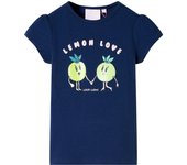 Camiseta infantil 92 en color Azul claro/Azul marino