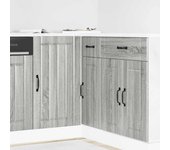 vidaXL Panel para lavavajillas Lucca madera contrachapada sonoma gris en color Gris sonoma/Madera antigua/Negro y más