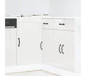 vidaXL Panel para lavavajillas Lucca madera contrachapada sonoma gris en color Gris sonoma/Madera antigua/Negro y más