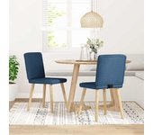 vidaXL Sillas de comedor 2 uds tela en color Gris nube/Crema/Lino y más | cómodas modernas ergonómicas para comedor cocina salón hogar