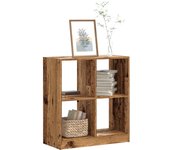 vidaXL Estantería madera de ingeniería 68,5x32x75 cm en color Gris hormigón/Gris sonoma/Roble Sonoma y más | almacenamiento funcional diseño moderno para baño dormitorio sala