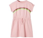 Vestido infantil con cordón chillón 140 en color Verde/Rosa/Coral