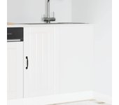 vidaXL Panel para lavavajillas Lucca madera contrachapada sonoma gris en color Gris sonoma/Madera antigua/Negro y más