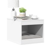 vidaXL Mueble arenero para gatos madera 47x59x42 cm en color Roble Sonoma/Marrón roble/Blanco y más | almacenamiento funcional diseño moderno para baño dormitorio sala
