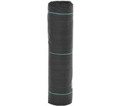 vidaXL Membrana para malezas PP negra en dimensiones 0.5x10 m (100 g/m²)/0.5x10 m (150 g/m²)/0.5x150 m (100 g/m²) y más