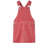 Vestido infantil pana 128 en color Rosa/Coñac
