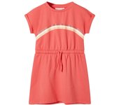 Vestido infantil con cordón color 104 en color Coral/Verde/Rosa