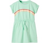 Vestido infantil con cordón color 104 en color Coral/Verde/Rosa