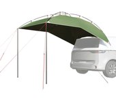 vidaXL Tienda de campaña para coche impermeable en color Gris y naranja/Verde/Azul