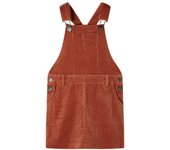 Vestido infantil pana color 116 en color Coñac/Rosa