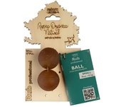 Juguetes Eco Rub Dog Retorn  Ball Small 2 Und 1 Unidad.