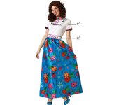 Atosa | Disfraz de Colombiana Azul para Mujer | Traje Folclórico Elegante y Festivo | Representación Cultural Vibrante | Perfecto para Carnaval, Festivales, Celebraciones y Eventos Temáticos | M-L