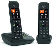 Gigaset C575A Duo Teléfono DECT/analógico Identificador de llamadas Negro