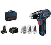Bosch GSR 12V-15 Professional 1300 RPM 600 g Negro, Azul