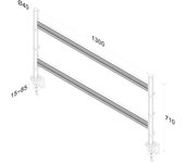 NewStar FPMA-DTB200 - Soporte de mesa para TV (10"-24"), plata