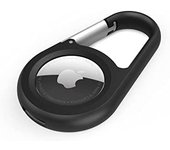 Belkin Funda Secure Holder para AirTag con mosquetón, Cobertura Protectora para AirTag con Defensa antiarañazos (Negro)