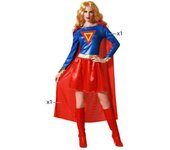 Atosa disfraz heroe comic azul adulto fantástico XL