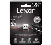 Lexar JumpDrive S47 unidad flash USB 128 GB USB tipo A 3.2 Gen 1 (3.1 Gen 1) Negro