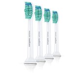 Philips Sonicare Cabezales Originales ProResults Standard para Cepillo de Dientes Eléctrico Sónico - Paquete de 4 unidades en Blanco (Modelo HX6014/07)