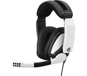 Sennheiser GSP 301 Auriculares Gaming Blancos conexión por Cable Doble Jack y Adaptador a un Jack para PC, Mac, PS4, PS5, Xbox