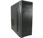 LC-POWER 7038B, Midi Tower, PC, Metal, Negro, ATX,Micro ATX,Mini-ITX, 14,5 CM