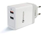 Eightt EQC2V2 cargador de dispositivo móvil Universal Gris, Blanco Corriente alterna Carga rápida Interior