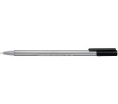 Staedtler Triplus rotulador de punta fina Fino Negro 4 pieza(s)